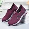 Zapatos nuevos 2024 para mujer, primavera, versátiles, transpirables, sin cordones, zapatos para mujer, zapatos de suela blanda, para uso diario casual, zapatos de mamá, venta al por mayor