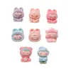 Estilo Japonés Dibujo Animado Curativo Lindo Resina Terciopelo Conejo Funda para Teléfono Accesorio para el Cabello Broche Calzado Bolsa Accesorios Piezas