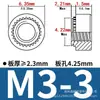 Fabricante Aço Carbono/Aço Inoxidável S/Cls-M2M3M4M5M6M8 Porcas de Travamento Serrilhadas Porcas de Pressão Galvanizadas de Ferro