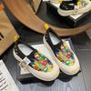 Mocasines Mary Jane Mujer Al por Mayor Nuevos Primavera Suela Gruesa Perezosos de un Paso Zapatos de Lona Zapatos Deportivos Casuales