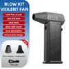 Viento Fuerte, Alta Velocidad, Ventilador Violento Portátil, Motor sin Escobillas, Ventilador de Turbina, Super Soplado de Agua, Eliminación de Polvo, Doble Propósito para Soplar Nieve