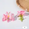 Cabeça de Flor de Orquídea Borboleta Artificial Criativa Nova Decoração de Casa Arranjo de Flores Enfeites Casamento Seda Arranjo de Flores Artificiais Adereços