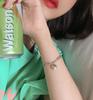 Pulsera Hip-hop Transfronteriza Nueva para Mujeres Diseño Nicho ins Colgante de Amor Cadena Personalizada Pulsera Simple para Mujer que Combina con Todo