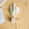 Mini ramo de flores secas reales de 12 cm, decoración de tarjeta de flor eterna, accesorios para caja de regalo, accesorios para fotografía, transfronterizo