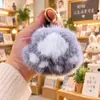 Peluche de imitación de visón, muñeco lindo de pata de gato, bolso con corazón de niña, colgante, bolsa de pata de felpa, colgante para llavero de coche