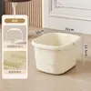 Cubeta para Baño de Pies Uso Doméstico Engrosada y Elevada con Ruedas Cubeta Portátil para Baño de Pies Aislamiento Sobre la Pantorrilla Masaje Cubeta para Lavar Pies Lavabo para Lavar Pies