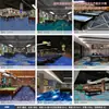 Alfombras para Salas de Billar Completamente Instaladas, Ignífugas y a Prueba de Fuego, Alfombras Acústicas Impresas Personalizadas para Salas de Billar, Cubrimiento Total de Área Grande