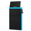 Billetera de Aleación de Aluminio para Hombre con Expulsión Automática de Tarjetas de Empuje Lateral Transfronteriza, Antimanética Rfid, Cartera Delgada para Tarjetas de Crédito S124