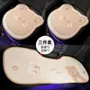 Cojín de Asiento de Coche de Seda Helada de Oso y Conejo de Dibujos Animados Transpirable Cómodo Cojín Refrigerante Universal para las Cuatro Estaciones Cojín de Asiento de Coche de Verano