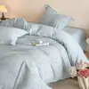 Conjunto de Roupa de Cama Jacquard de Chenille Leite Fleece de Alta Qualidade com Quatro Peças para Outono e Inverno, Lençol de Cama Espesso Quente, Capa de Edredom, Roupa de Cama para Quarto Principal 4