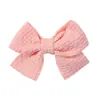 Set de Pasadores de Mariposa Rayados Europeos y Americanos para Niñas, Lindos Pasadores de Princesa con Borde de Tela, Accesorios para el Cabello Vintage 3002
