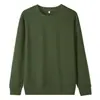 Sudadera de peso pesado con cuello redondo, 500g, para otoño e invierno, unisex, básica americana de color liso, top holgado casual de manga larga