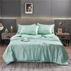 Colcha de Seda Helada Lavable para Verano Colcha de Aire Acondicionado de Verano Juego de Cuatro Piezas para Cama Individual Doble Hoja de Cama Juego de Tres Piezas