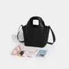 Bolsa Feminina Original Dongdaemun Coreia do Sul Simples Leve Nylon Penas Mão Ombro Transversal Versátil Bolsa de Mão