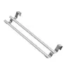 Toallero de Acero Inoxidable de una o dos barras para Baño, Barra para Colgar Toallas sin Taladro, Colgador de Trapos Montado en la Parte Trasera de la Puerta del Gabinete de Cocina