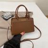 Bolso de Mano Cuadrado Pequeño Retro Nicho Versión Coreana para Mujer 2025 Primavera y Verano Nuevo Casual Simple Moderno de Un Hombro Cruzado