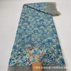 Malha de Largura Total Colorida Lantejoula Bordada Renda Contas Tubo Bordados Acessórios Roupas Vestuário de Palco Vestido de Casamento Vestido de Noite Tecido