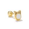 Color Ópalo Circonita Moda Acero de Titanio Pendientes para Mujer Dormir Gratis-Selección Lujo Ligero Caracola Hélice Hueso de la Oreja Clavo Palo de Oreja Joyería