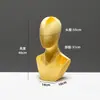Accesorios de Maniquí para Pelucas, Soporte para Sombreros, Cabeza de Maniquí, Soporte para Exhibición de Joyería, Soporte para Collares, Cabeza de Maniquí con Agujeros para Pines