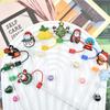 Amazon Hot Christmas Straw Cap Personalizado Soft Glue 10mm Straw Sleeve Party Straw Decorative Cap Capa de poeira