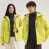 Mercadorias ferozes de alta qualidade! GB32614 Roupas de Carga Três Provas Hard Core Masculinas Colagem por Pressão à Prova de Vento Impermeável Roupa de Montanhismo Feminina