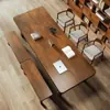 Escritorio Grande Largo de Madera Maciza, Mesa Doble de Estudio y Lectura, Escritorio de Oficina Simple para Computadora, Mesa de Conferencias, Mesa de Trabajo, Mesa Grande de Tablero de Madera Maciza