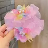 Ornamento de Cabelo para Dança Infantil Adorno de Cabeça para Damas de Honra Coque de Bola para Festa Anel de Cabelo Elástico Flor Botão de Flor Acessório de Cabeça para Bebês Meninas