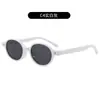 Gafas de Sol Ovaladas Estilo Retro Americano Estilo Ins para Mujer Gafas de Moda Tachonadas Tendencia Estilo Callejero Personalidad Gafas de Sol para Street Style