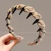 Diadema Ondulada Marrón para Mujer, Uso Diario, Antideslizante, con Dientes, para Lavarse la Cara, Accesorio para el Cabello