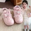 Zapatillas Deportivas para Niñas 2026 Primavera y Otoño Nuevas Suela Suave Antideslizantes Zapatillas de Correr con Lazo para Niños Mayores Tenis Casuales
