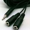 Especializado en la Producción de Cable de Audio Bifurcado 3.5 Macho a Hembra 1/2 3.5 de 3 Polos a 3.5 Hembra