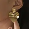 Pendientes de Amor de Lujo Ligero de Alta Gama Transfronterizos Estilo Ins Atmosféricos de Alta Gama Pendientes Exagerados de Personalidad Versátiles