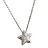 Collar Estrella de la Suerte Dopamina Estrella Pequeña Estilo Minimalista Pentagrama Cadena Larga para Sudadera Colgante Accesorio Versátil