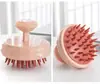 Atacado de Fábrica Estilo Japonês Doméstico Limpeza do Couro Cabeludo Portátil Silicone Cabeça de Escova de Shampoo Pente Massagem Dupla Utilização Pente de Shampoo
