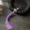 Borla en Forma de Abanico de Doble Cara, Colgante de Borla Pequeña Estilo Chino Dinastía Han, Solapa Prensadora Colgante de Accesorios Retro Fabricante Mayorista
