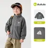 Tecnologia AntiestáticaJaqueta Infantil Dudu Home Roupas Quentes de Outono Tops para Meninos Cardigan de Outono à Prova de Vento para Meninas