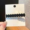 Pasador Dulce de Princesa Estilo Ins con Flequillo Lateral, Pinza para el Cabello Delicada y Versátil, Accesorio para el Cabello de Color Dopamina