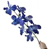Materiales Florales Azul Niebla para Salones de Bodas, Materiales Florales de Rosa para Techos Altos, Decoración Suave para el Hogar al por Mayor, Arreglo Floral de Techo