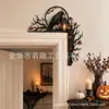 Colgante de Pared de Hierro para Halloween, Rama de Cuervo, Adorno Artesanal Decorativo para Parte Superior del Marco de la Puerta
