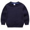 Moletom Infantil 2026 Nova Coleção de Primavera Cor Sólida Meninos Estilo Coreano Gola Redonda Tops para Criança Roupas de Primavera de Manga Longa para Meninas
