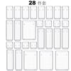 Caixa de armazenamento de gaveta terno de plástico transparente gaveta de escritório built-in classificação bandeja dresser caixa divisória de armazenamento