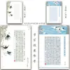 A3 Xiangjing Brisa de Primavera Papel para Caligrafía con Pluma Dura Papel para Obras 16 Hojas 8 Estilos Pluma Fuente Estudiante Estilo Chino Cuadrícula Cuadrado Papel para Concurso