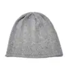 Gorro de Punto 100% Lana Pura para Mujer Otoño e Invierno Protección para las Orejas Gorro de Punto Baotou de Lana para Exteriores Casual en Stock