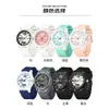 Reloj Para Hombre y Mujer Estilo Coreano Estudiante Cuarzo Creativo Esfera Tridimensional Resistente al Agua Colorido Moda Simple 2024 Nuevo