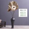 Jarrón pequeño de cerámica con adornos Jingdezhen, decoración zen de escritorio, flores secas, arreglo floral simple chino para sala de estar, artículos florales retro.