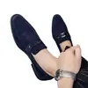 Zapatos de Mocasín para Hombre de Primavera Transfronterizos, Zapatos de Cuero Puntiagudos de Talla Grande de Comercio Exterior, Zapatos Casuales, Zapatos de Gamuza para Hombre, Zapatos para Conducir