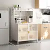 Estante de cocina de pie multiestante para almacenamiento de verduras estante multiusos para artículos varios del hogar contra la pared estante de almacenamiento de bocadillos