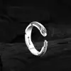 Anel Pena de Zircônia Estilo Antigo Simples Feminino Nicho Alto Padrão Elegante Luxo Leve Versátil Novo Tendência Joia