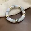 Pulseira Geométrica Redonda com Halo de Acrílico, Fashion, Simples e Versátil, Pulseira Estilosa, Pulseira com Design de Nicho Personalizado
