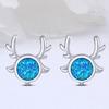 Pendientes sencillos y exquisitos de Cao Shi para mujer, pendientes brillantes de moda, regalo popular para las fiestas navideñas, joyería para las orejas